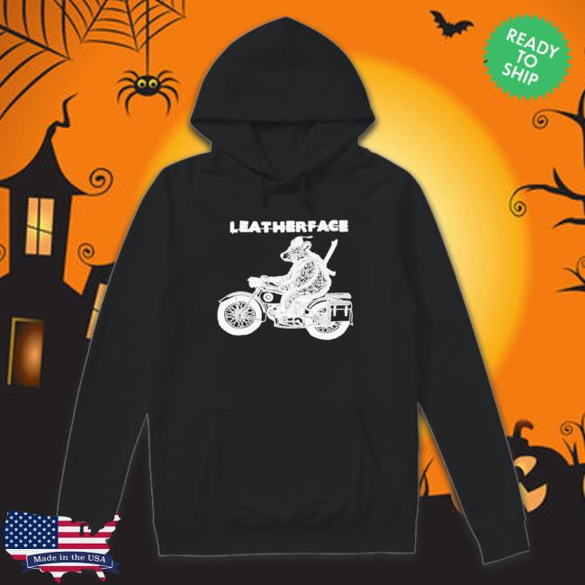 Leatherface Bear On Motorcycle shirt