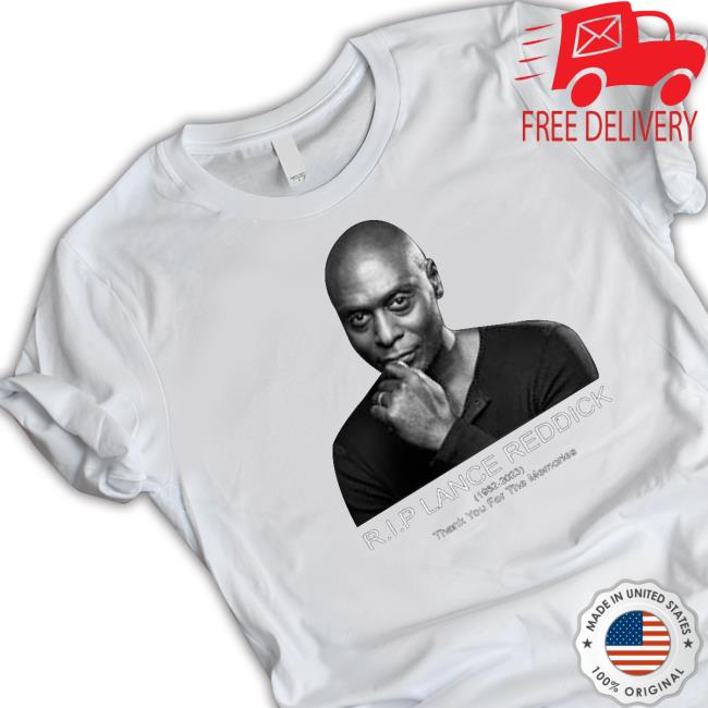 1962-2023 Rip Lance Reddick Thank You For The Memories shirt, hoodie, tank top, sweater and long sleeve t-shirt 1962-2023 Rip Lance Reddick Thank You For The Memories Crewneck Sweatshirt