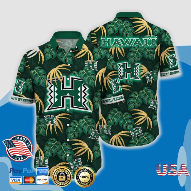 Official Hawaii Rainbow Warriors Ncaa Hawaiian Shirt Recreation Aloha Hoodie Sweatshirt