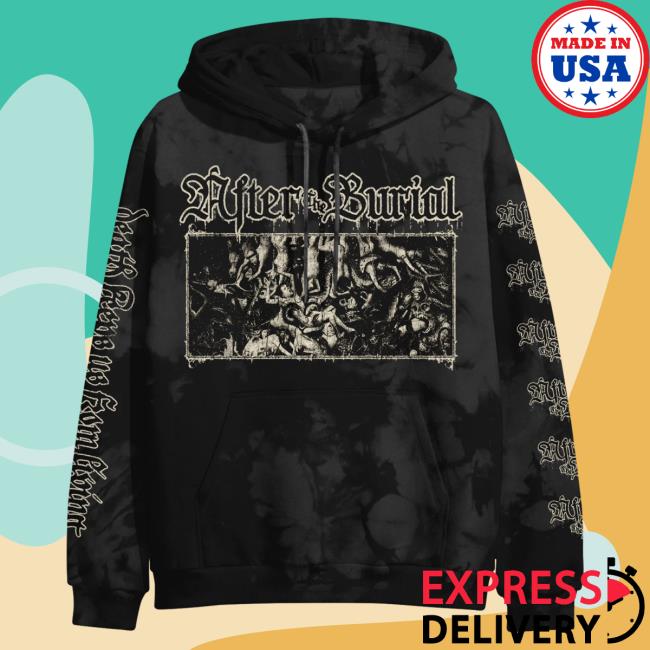 Official After The Burial Merch Death Keeps Us From Living Bodies Black Crystal Wash Long Sleeve Top Shirt