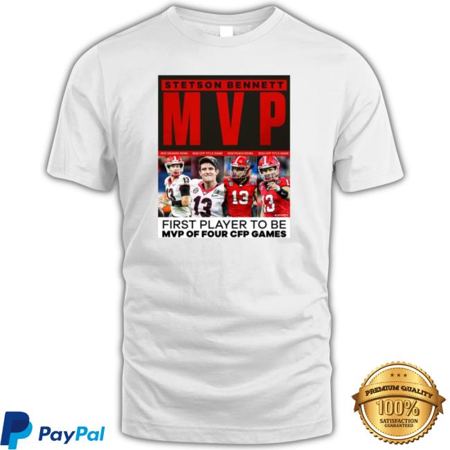 Stetson Bennett Georgia Bulldogs Mvp First Player To Be Mvp Of Four Cfp Games Sweaters