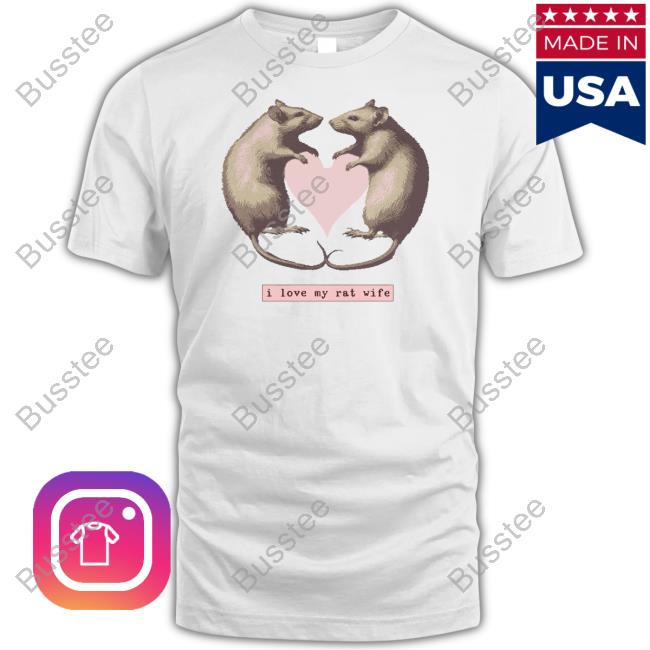Official I Love My Rat Wife Hoodie