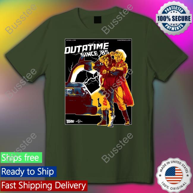 Back To The Future Merch Outatime Since 85 Doc And Marty Hoodie Sweatshirt