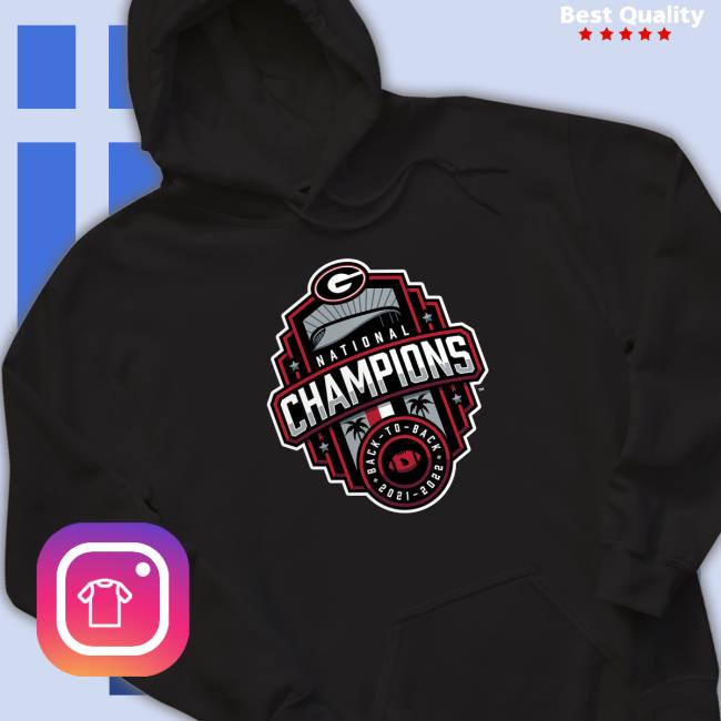 Black To Back Georgia Bulldogs College Football Playoff 2022 National Champions Official Logo Sweatshirts Black To Back Georgia Bulldogs College Football Playoff 2022 National Champions Official Logo Classic Shirt