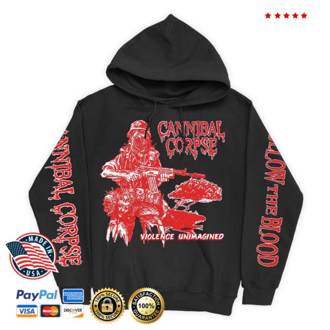 Officia Cannibal Corpse Store Follow The Blood Pullover Shirts (Black)