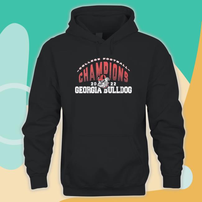 College Football Champions 2022 Georgia Bulldog Sweaters College Football Champions 2022 Georgia Bulldog Hooded Sweatshirt