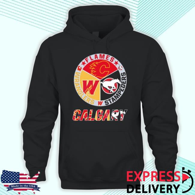 Official Calgary Sports Teams Calgary Flames Calgary Wranglers Calgary Stampeders 2023 Shirt