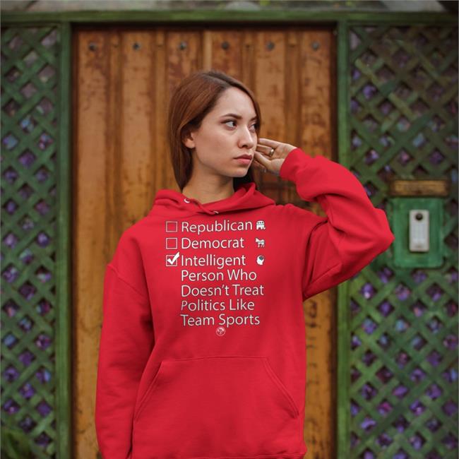 Luke Rudkowski Republican Democrat Intelligent Person Who Politics Like Team Sport T Shirt