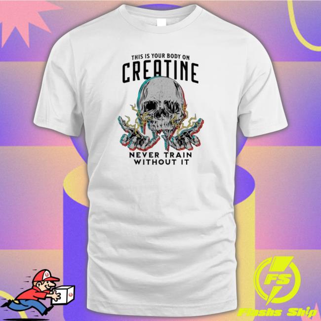 This Is Your Body On Creatine Skull Crewneck Sweatshirt