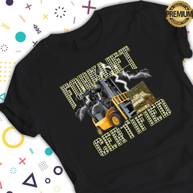 Official Forklift Operator Forklift Certified Hooded Sweatshirt