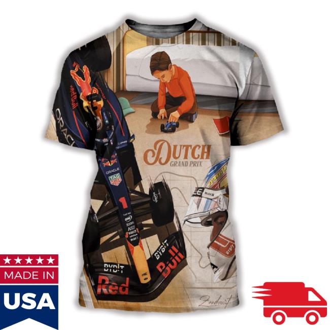 Poster For Max Verstappen Red Bull Racing Team F1 Dutch Gp 2023 3D Long Sleeve T Shirt