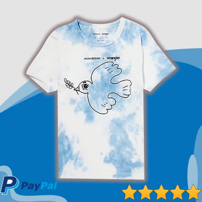 Official Mini Rodini X Wrangler Peace Tie-Dye Organic Cotton-Jersey Shirts