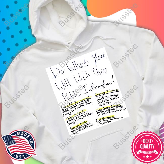 Violet Valentine Do What You Will With This Public Information Brett Kavanaugh Tee Shirt