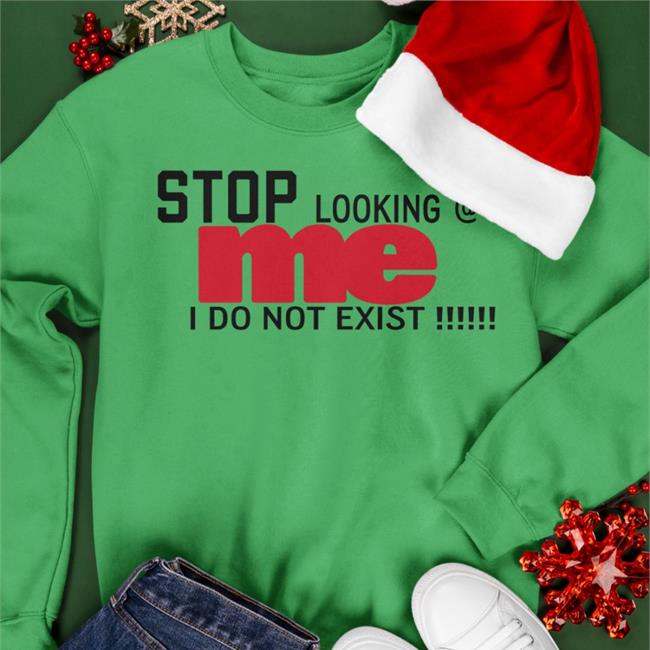 Sofia Wylie Thinker Stop Looking Me I Do Not Exist Shirt White