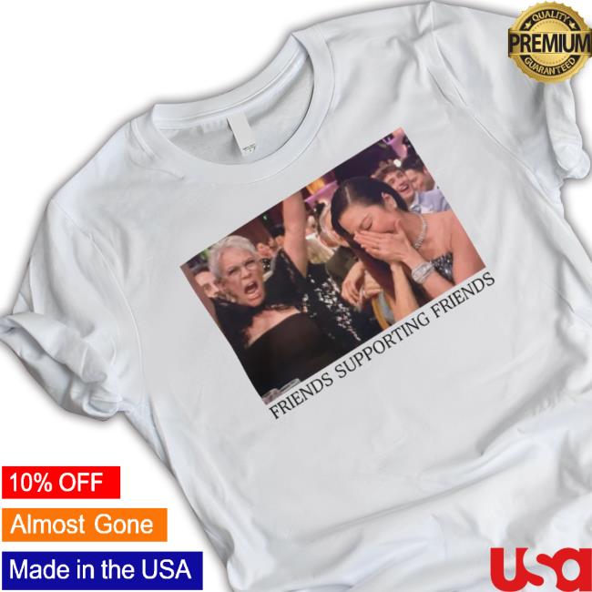 Jamie Lee Curtis Wearing Friends Supporting Friends Michelle Yeoh Long Sleeve Shirt