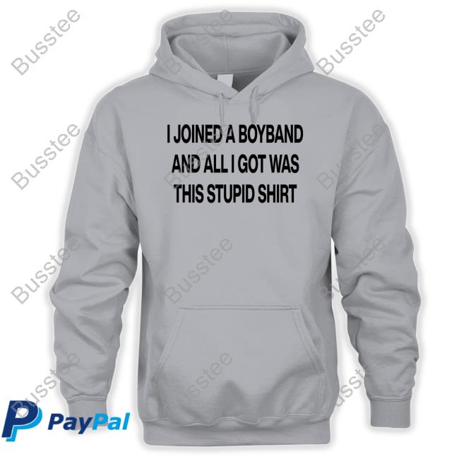I Joined A Boyband And All I Got Was This Stupid Shirt Tee Shirts I Joined A Boyband And All I Got Was This Stupid Shirt Tee