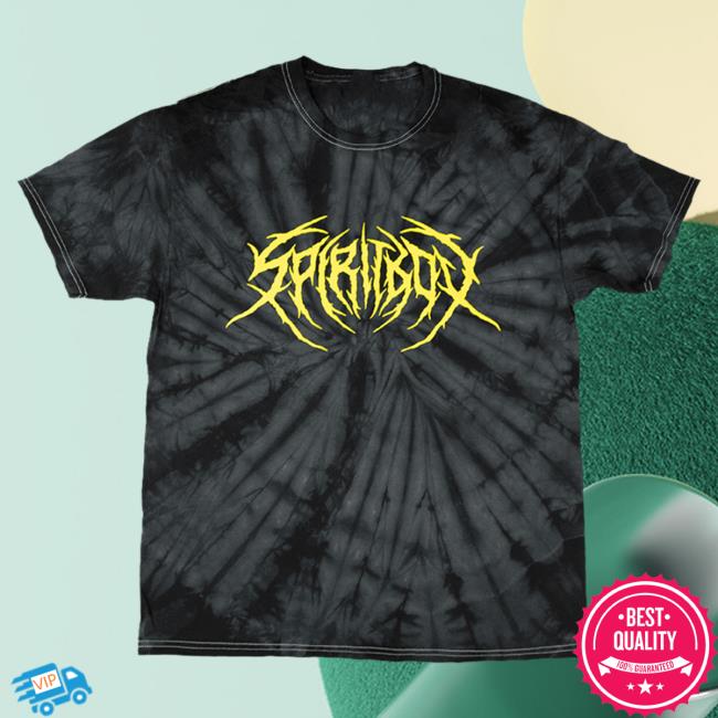 Official Spiritbox Merch Spiritbox Death Metal Black Tie Dye Popover Sweatshirt