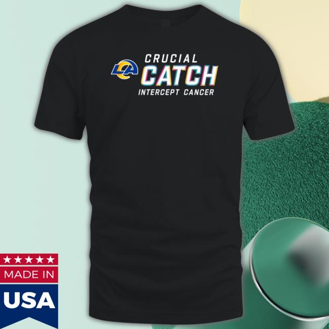 Los Angeles Rams Crucial Catch Intercept Cancer 2023 Hoodie