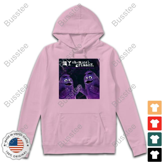 D0cshartens My Chemical Grimace Three Cheers For Sweet Revenge Shirt, T Shirt, Hoodie, Sweater, Long Sleeve T-Shirt And Tank Top