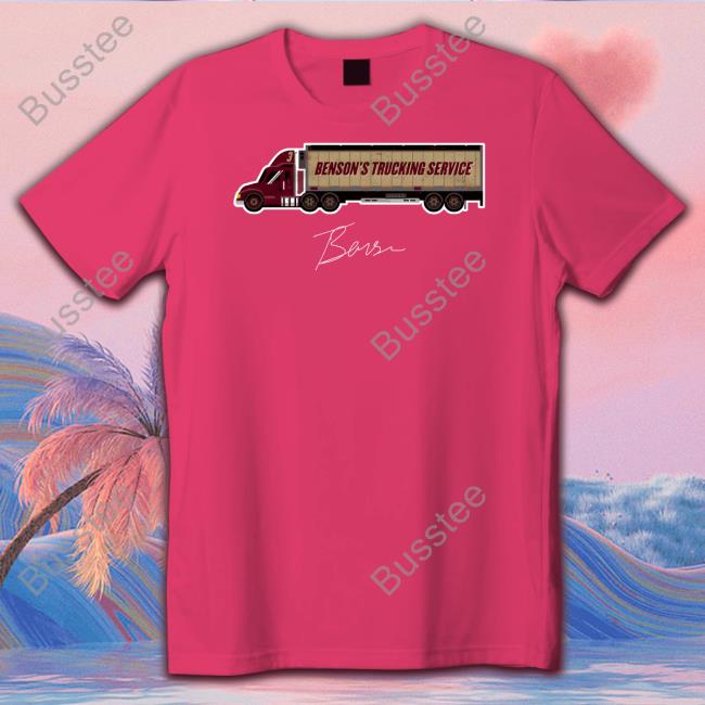 Trey Benson College Trucking Service Wht T Shirt