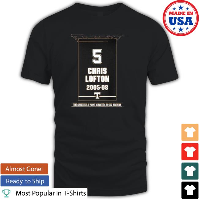 Tennessee Volunteers 5 Christ Lofton 2005-08 The Greatest 3 Point Shooter In Sec History Hoodie