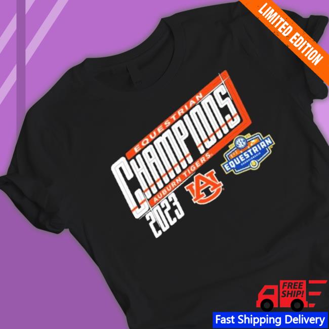 Men’S Blue 84 Navy Auburn Tigers Shop 2023 Sec Equestrian Champions Locker Room Shirt