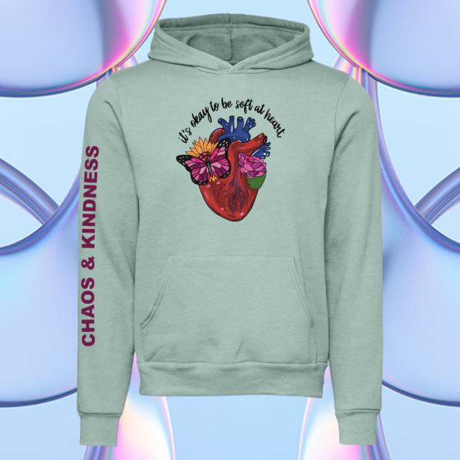 Official Chaos And Kindness Store Soft At Heart Sweatshirts