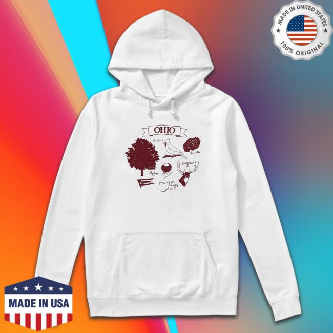 State Of Ohio Symbols Crewneck Sweatshirt State Of Ohio Symbols shirt