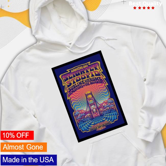 Slightly Stoopid Shoreline Amphitheatre Mountain View, Ca July Tour 2023 Poster shirt
