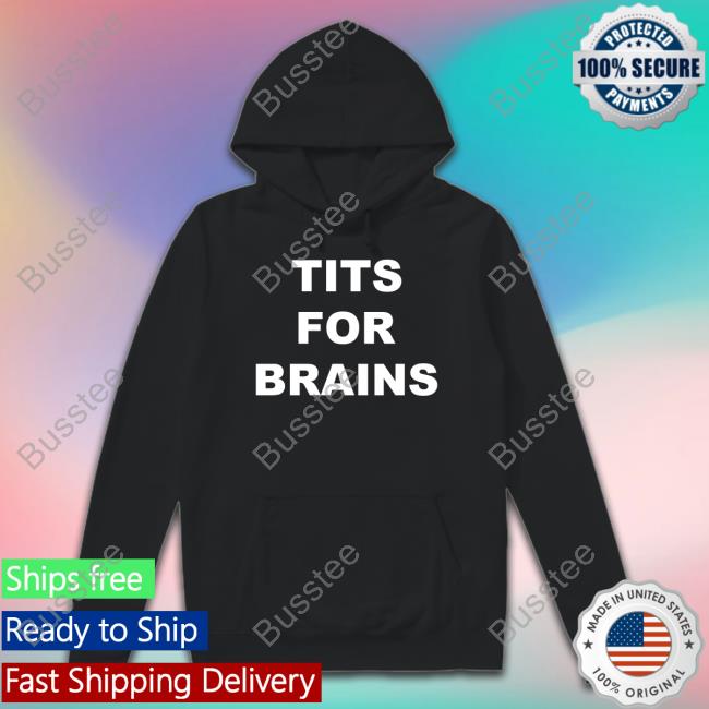 Doomsday Bimbo Wearing Tits For Brain Tee Shirt