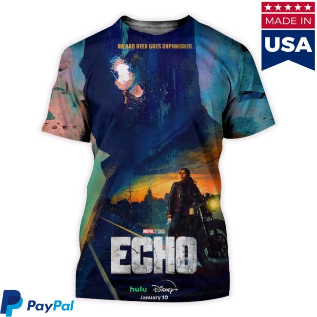 Trending Marvel Echo New Poster No Bad Deed Goes Unpunished All Over Print Long Sleeve Tee