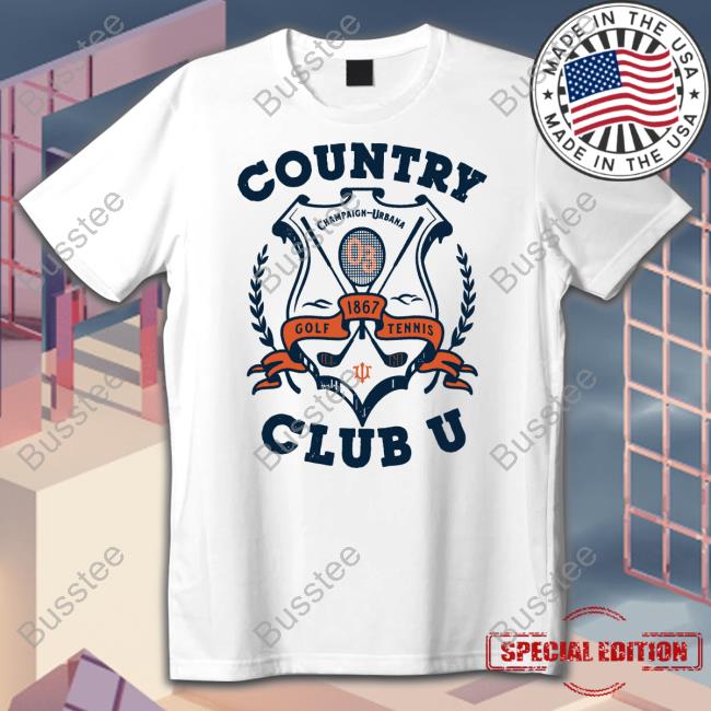 Country Club U Champaign Urbana Golf 1867 Tennis T-Shirt Robert Rosenthal