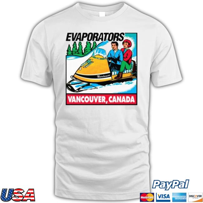 Official Nardwuar Merch Evaporators Snowmobile Tee Shirt