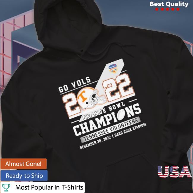 Go Vols 2022 Orange Bowl Champions Tennessee Volunteers Tee Shirt