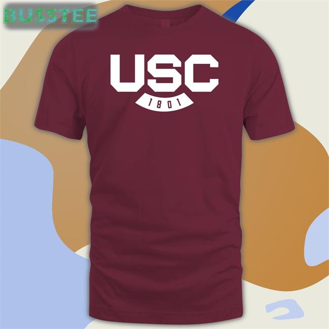 Michael Amiridis University Of South Carolina Usc 1801 Logo Tee Shirt