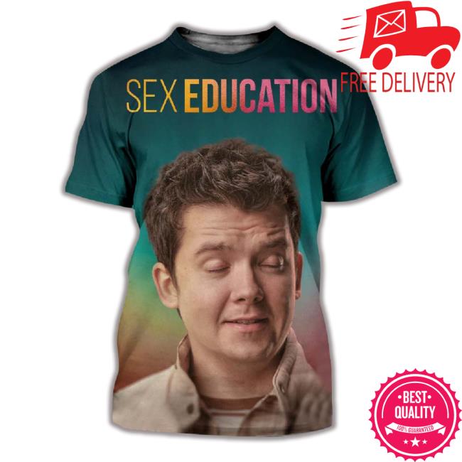 A Netflix Series Sex Education Season 4 On Netflix 21 September Asa Butterfield First Poster All Over Print Sweatshirt