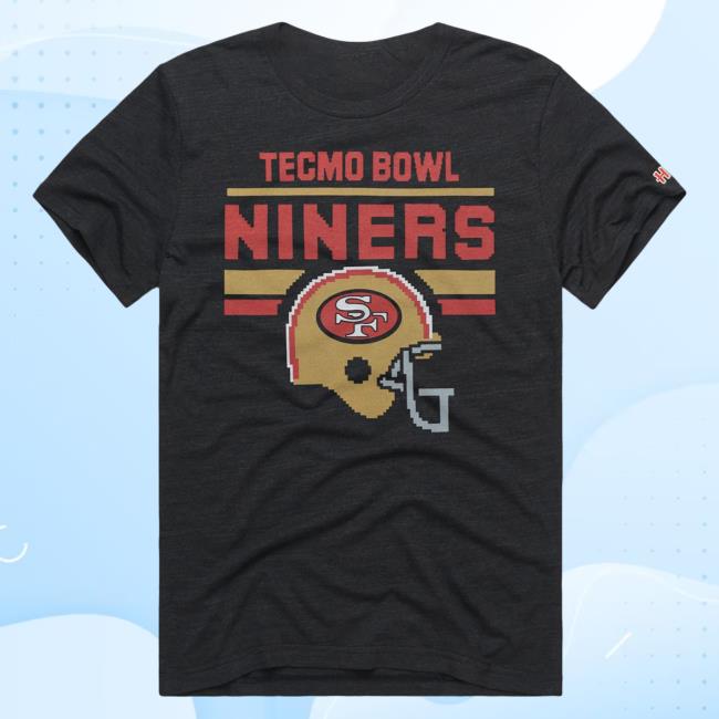 Official Homage Merch Tecmo Bowl San Francisco 49ers Top Shirt Apparel Clothing Store Shop