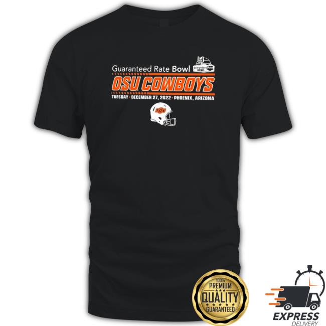 2022 Guaranteed Rate Bowl Game Oklahoma State Football Shirts