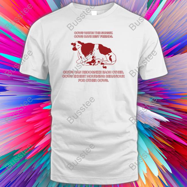 Albaharu Cows Watch The Sunset Cows Have Best Friends Long Sleeve