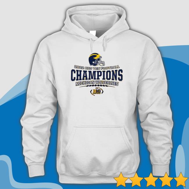Michigan Wolverines Helmet 2022 Big 10 Football Conference Champions Sweatshirts