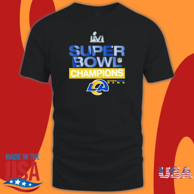 Los Angeles Rams Heathered Gray Super Bowl Lvi Champions Locker Room Trophy Collection 2023 Shirt
