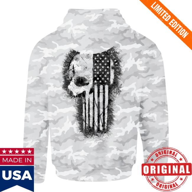 Official Howitzer Clothing Peacemaker Rust Hooded Sweatshirt White Camo