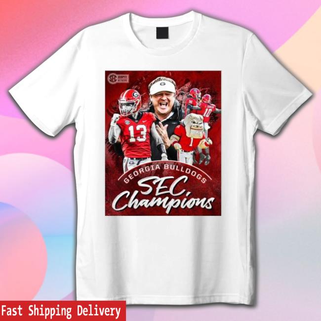 Georgia Bulldogs 2022 Sec Champions Poster Hooded Sweatshirt