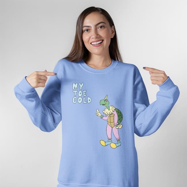 My Toe Cold Party Hat Turtle Tee