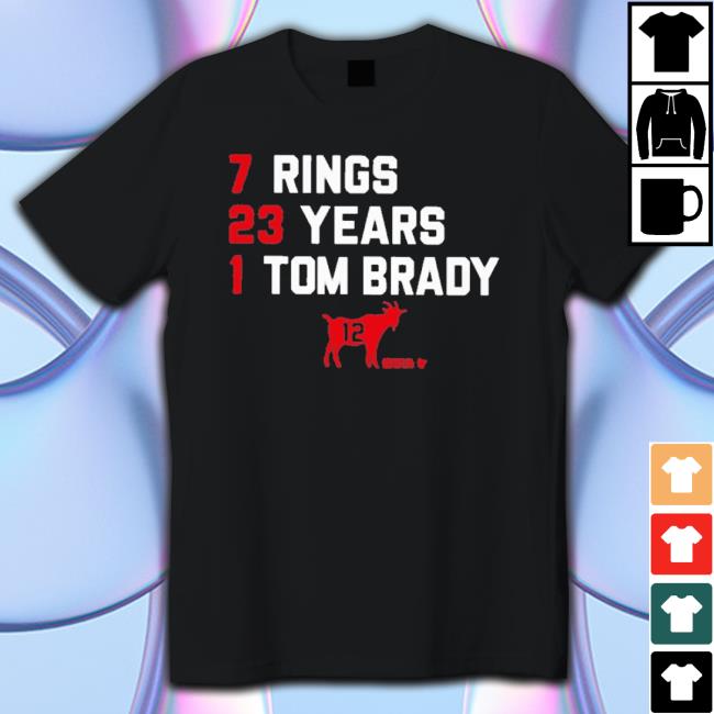 7 Rings 23 Years 1 Tom Brady Hoodie