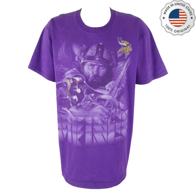 Official Vintage Club Clothing (Pro Player) - Minnesota Vikings Single Stitch Shirt New 1990S X-Large