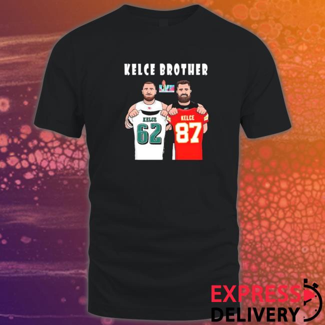 Kelce Brothers Jason Kelce Vs Travis Kelce Lvii Super Bowl Matchup Sweatshirt