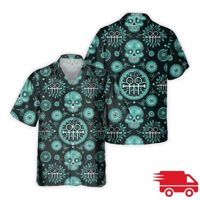 Awesome Hvac Tech- Aop Pocket Hawaiian Long Sleeve Tee