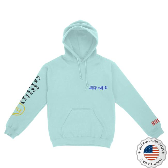 Official 999 Club Juice Wrld Merch Store Smile Hoodies Mint 999Club Clothing JuiceWrld