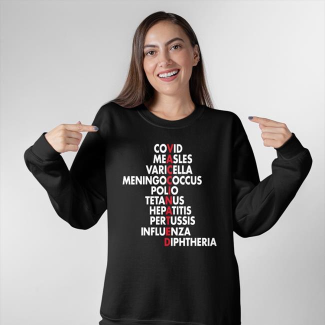 Vaccinated Covid Measles Varicella Meningococcus Polio Shirt